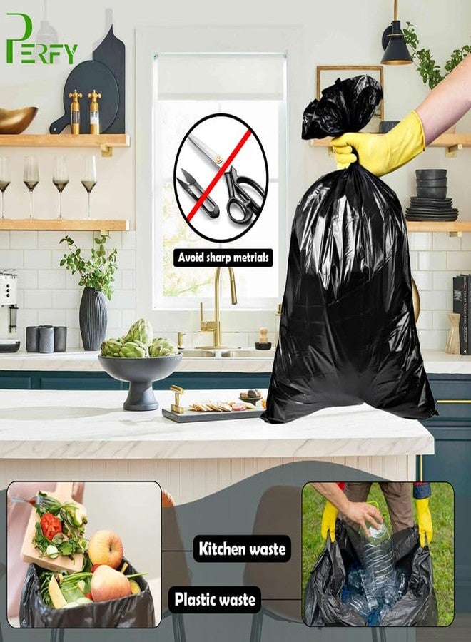 Perfy Premium Garbage Bags Size-19x21 Inches (Medium) For Wet & Dry Waste-120 Bags (4 Rolls) - Image 5