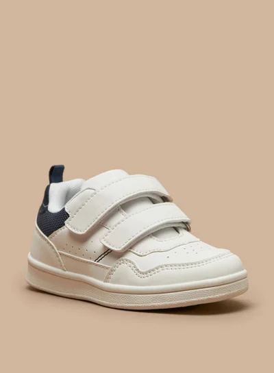 LBL Boys'S Textured Casual Sneakers With Hook And Loop Closure