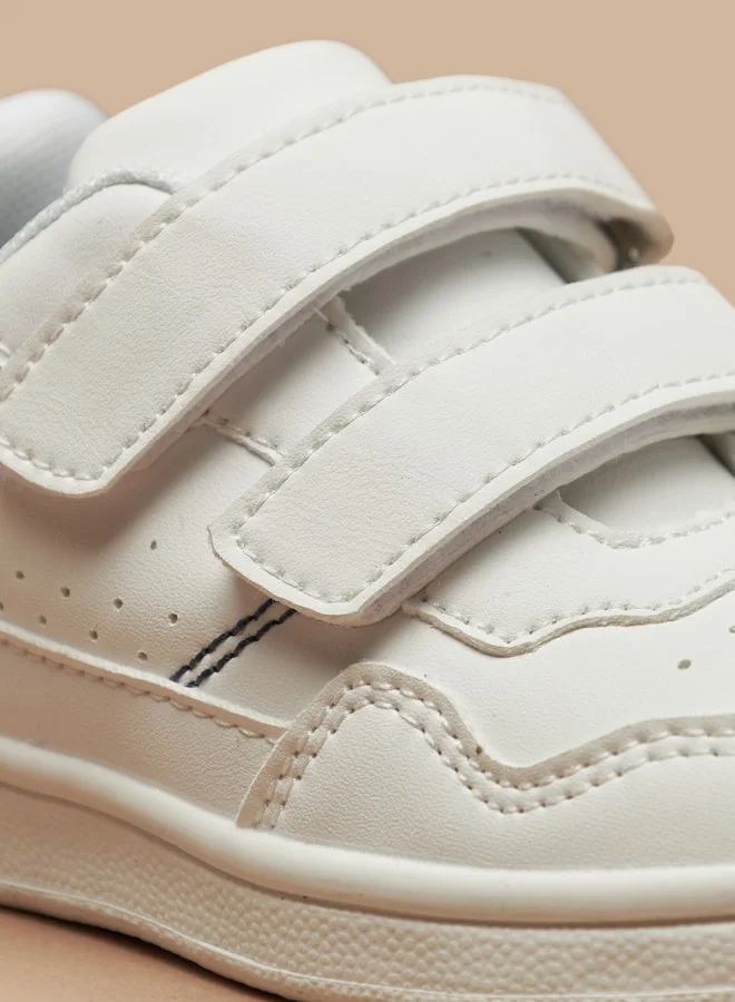 LBL Boys'S Textured Casual Sneakers With Hook And Loop Closure
