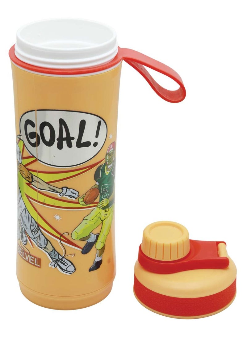 SELVEL زجاجة مياه بلاستيكية كول تِك صفراء، Pwb015، 900 مل - Image 2