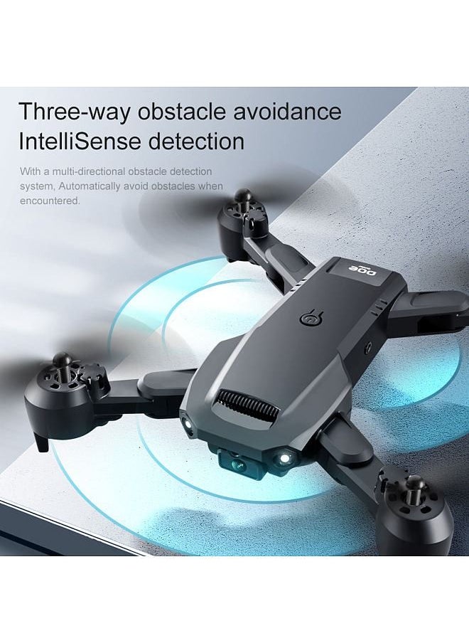 Remote Control Drone with Dual Camera 6K Obstacle Avoidance Optical Flow Hovering FPV Remote Control Quadcopter for Kids Adults with Storage Bag 2 Battery