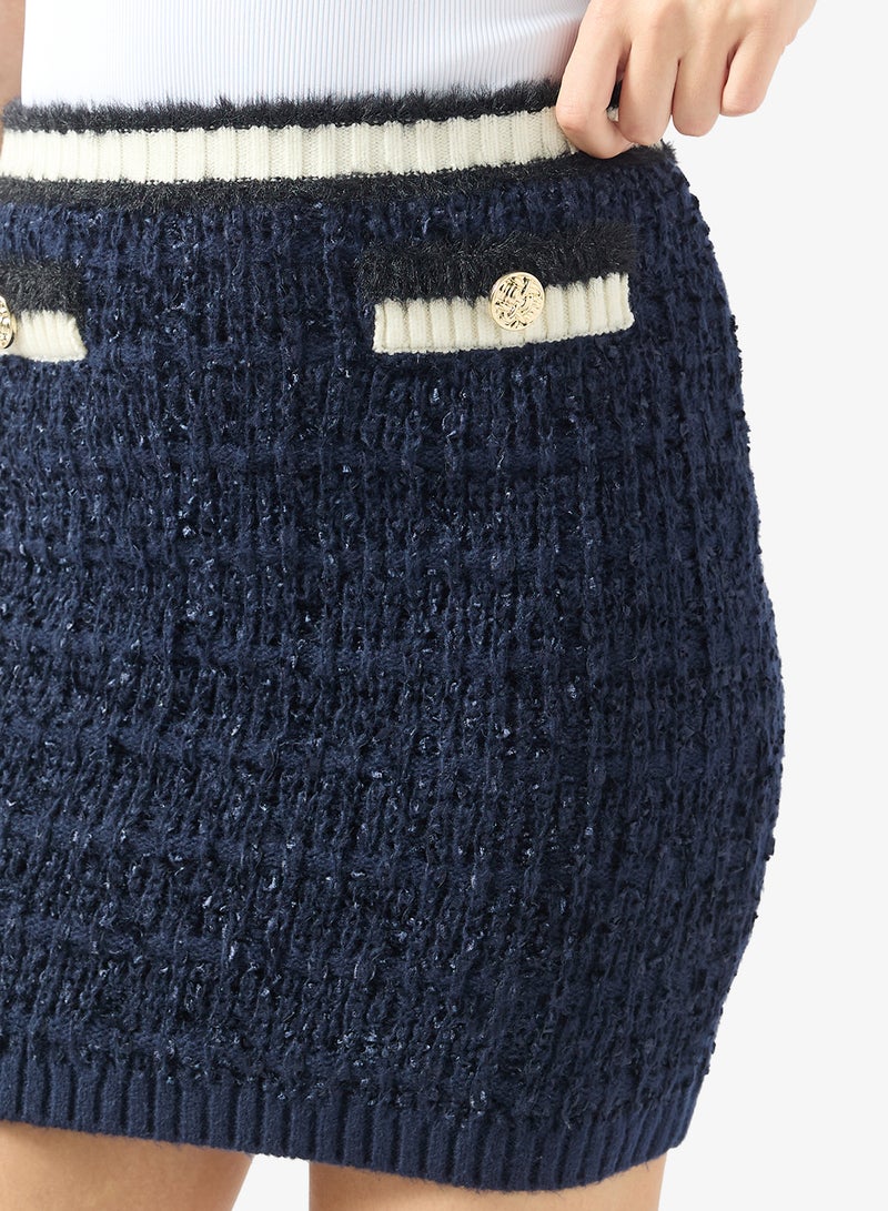 GUESS Aomori Tape Yarn Skirt - Image 3