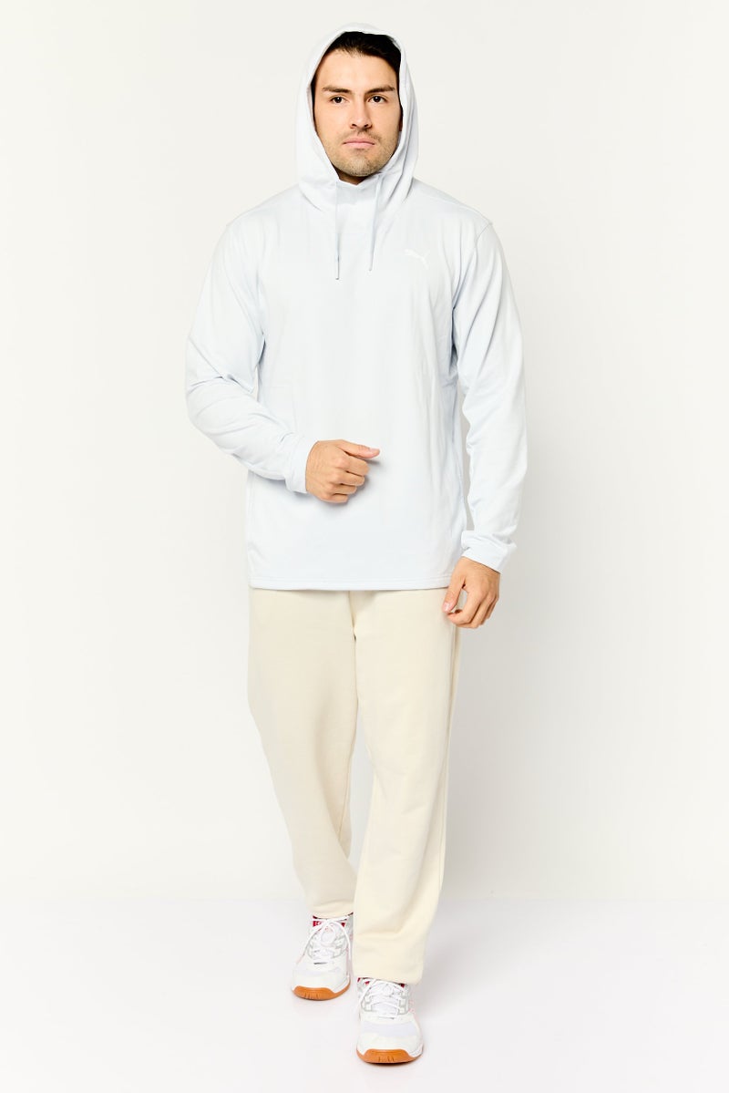PUMA Men Sportswear Fit Long Sleeve Outdoor Hooded Sweatshirt, White  - Image 2