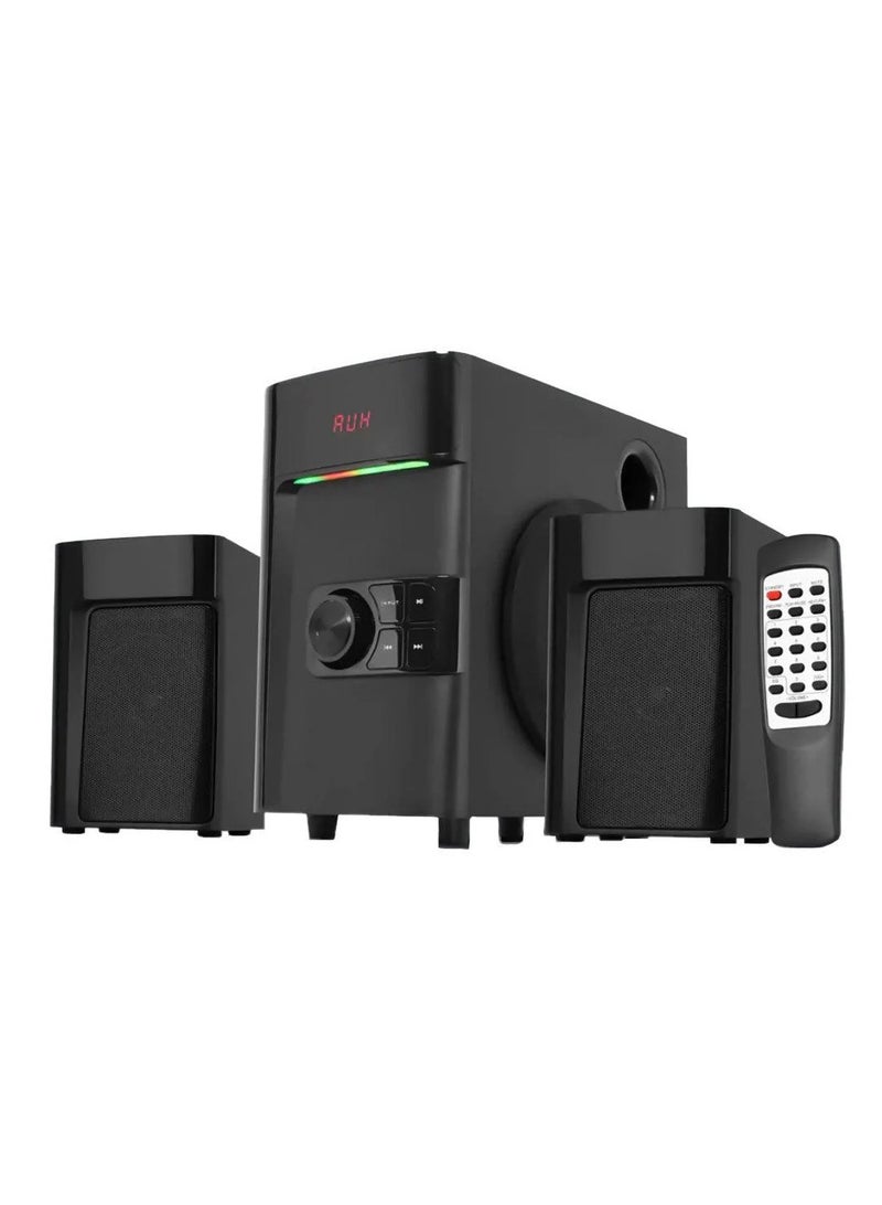 Standard Speaker Standard 2.1 EMPEROR 2500 Power 25 Watt illuminated multimedia speaker Optical Cable - Aux - Bluetooth - Usb - Sd card - Radio - Led Screen - Remote - Full Function  - Image 2