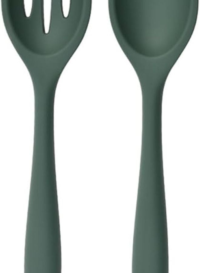 Silicone Rice Spoon Set Lightweight Kitchen Utensil for Soup Stew Cooking Easy Storage - Image 2