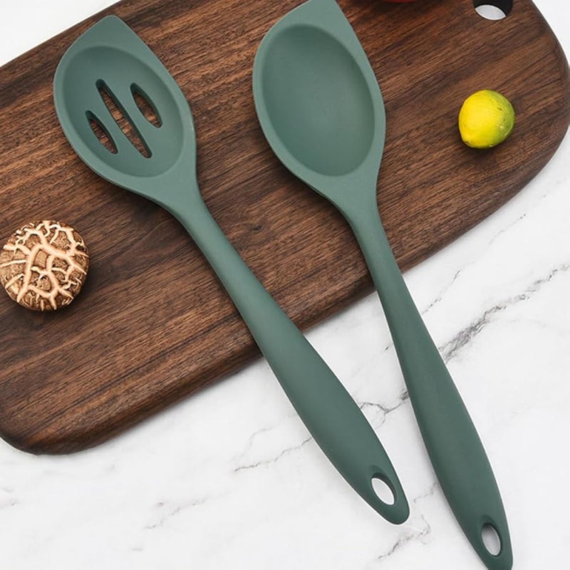 Silicone Rice Spoon Set Lightweight Kitchen Utensil for Soup Stew Cooking Easy Storage - Image 5