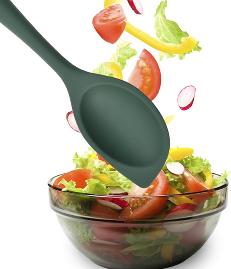 Silicone Rice Spoon Set Lightweight Kitchen Utensil for Soup Stew Cooking Easy Storage - Image 4