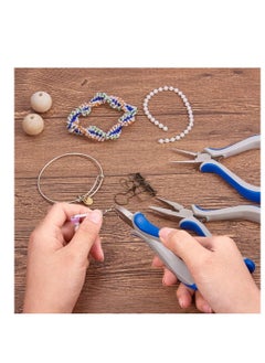Y&D Jewellery Pliers Set Long Needle Nose End Cutting Pliers, Combination Carbon Steel Mini Precision for Making DIY  - Image 3
