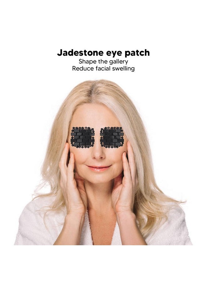 Yinhing Jade Stone Eye Patchjadestone Quartz Eye Mask Small Cooling Jade Eye Pad Crystal Stone Eye Mask For Facial Cooling And Relieving Gemstone Jade Sleep Mask - Image 2