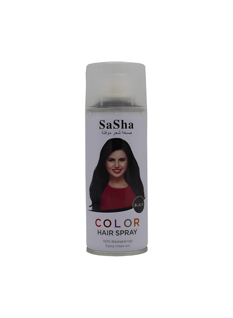 Black Hair Spray From Sasha 130 Ml