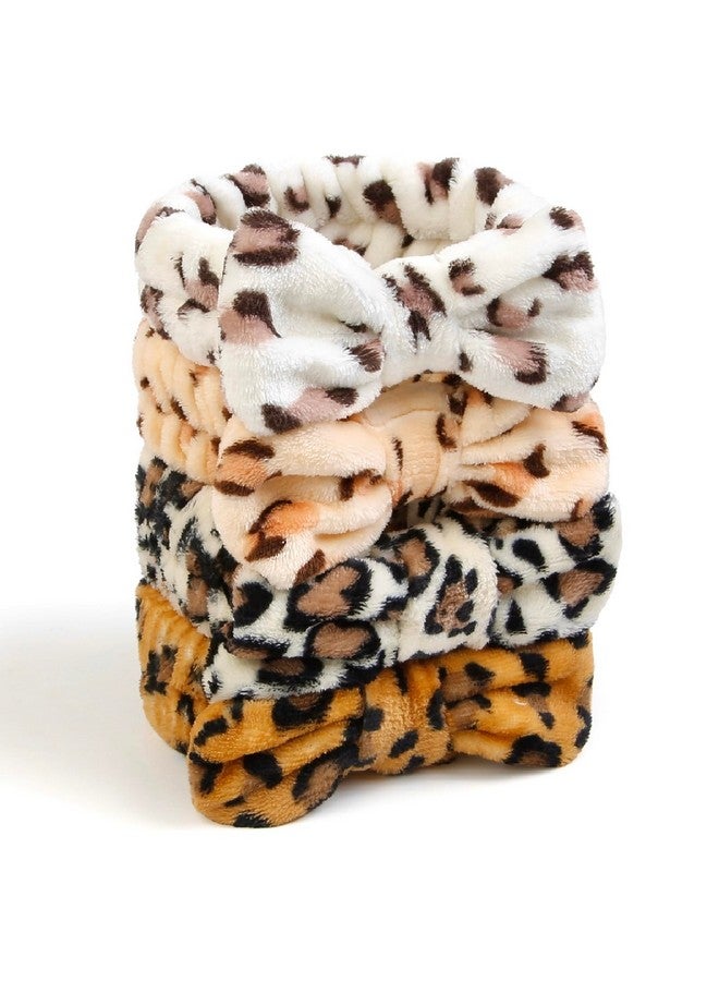 Huachi Spa Headband for Women Washing Face Girls Skincare Headbands Makeup Cheetah Print Leopard Face Wash Head Band Animal Print Christmas Gifts for Teen Girls - Image 2