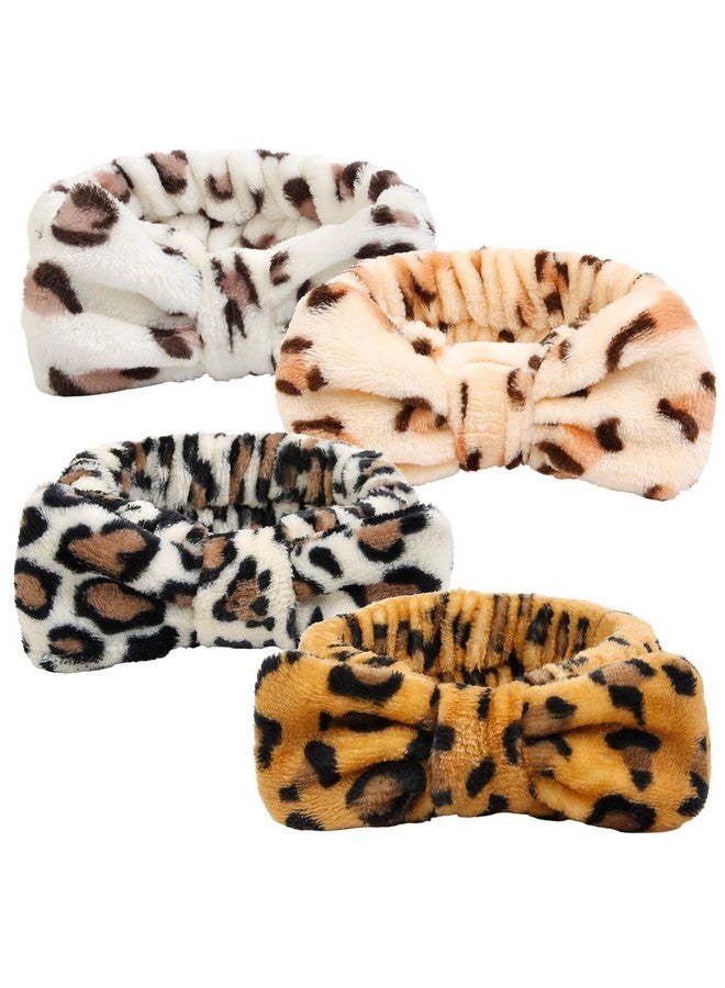 Huachi Spa Headband for Women Washing Face Girls Skincare Headbands Makeup Cheetah Print Leopard Face Wash Head Band Animal Print Christmas Gifts for Teen Girls - Image 1