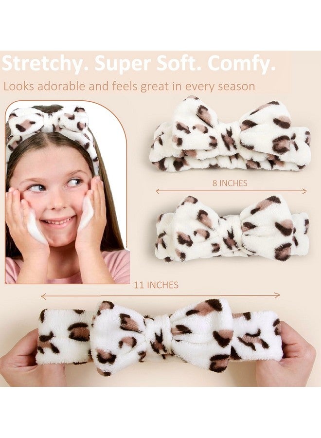 Huachi Spa Headband for Women Washing Face Girls Skincare Headbands Makeup Cheetah Print Leopard Face Wash Head Band Animal Print Christmas Gifts for Teen Girls - Image 4