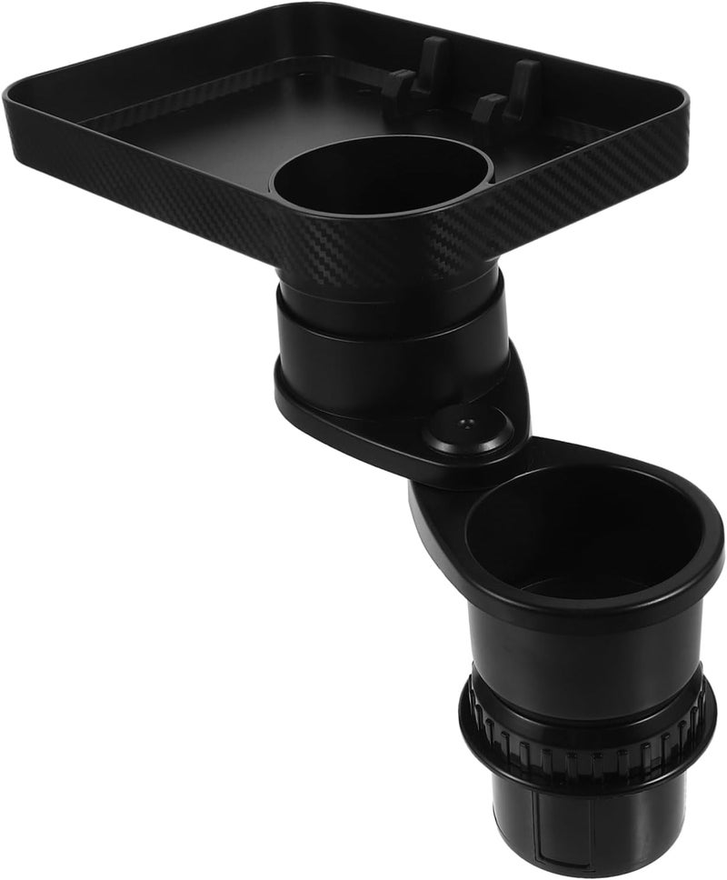 Cup Holder Tray Car Food Table Cup Holder Expander Rotating Design for Versatile Use Easy Installation Cleaning for Drinks and Bottles - Image 1