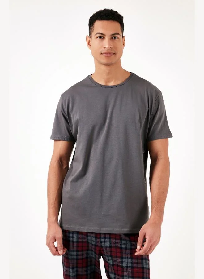 Buratti  Buratti Plaid Cotton Regular Fit Short Sleeve Pajama Set Men's Pajama Set 6572006 for Men | Best Price UAE