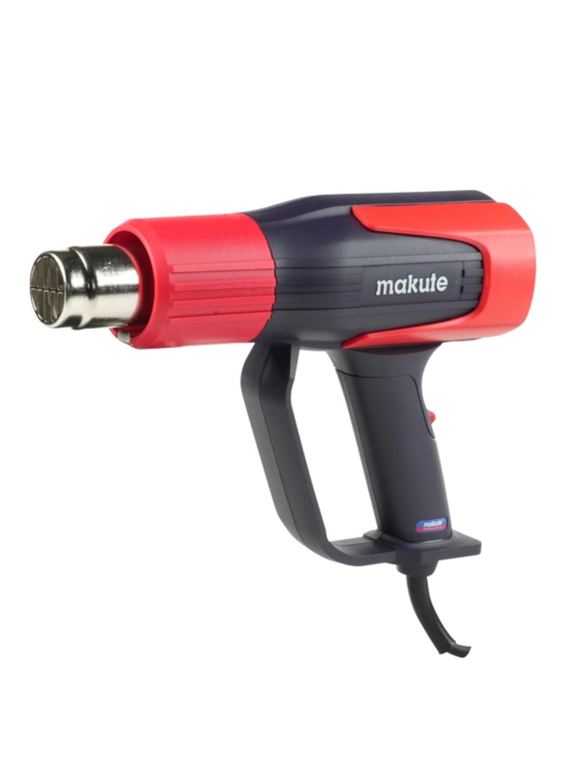 makute Heat Gun, 2000W Dual Temperature (350°C/600°C) with 300L/500L Airflow, Multifunctional Tool for Electrical Connector and Cell Phone Repair- HG121 - Image 1