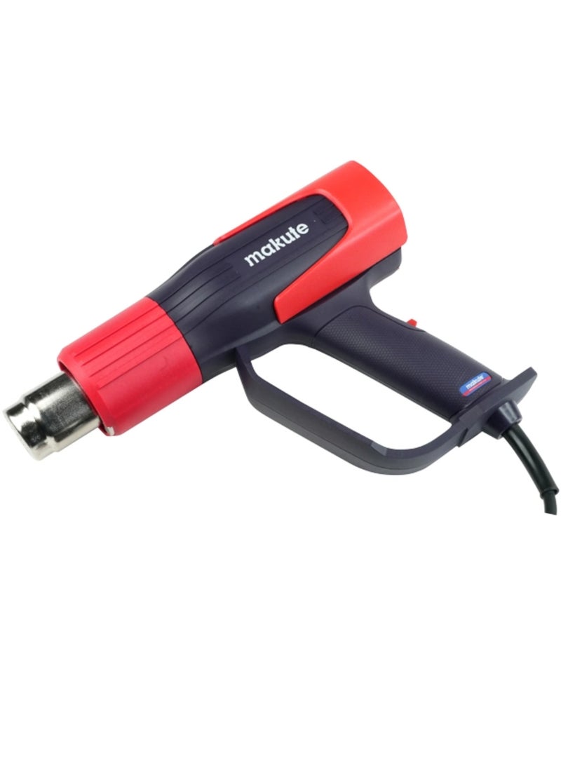 makute Heat Gun, 2000W Dual Temperature (350°C/600°C) with 300L/500L Airflow, Multifunctional Tool for Electrical Connector and Cell Phone Repair- HG121 - Image 2