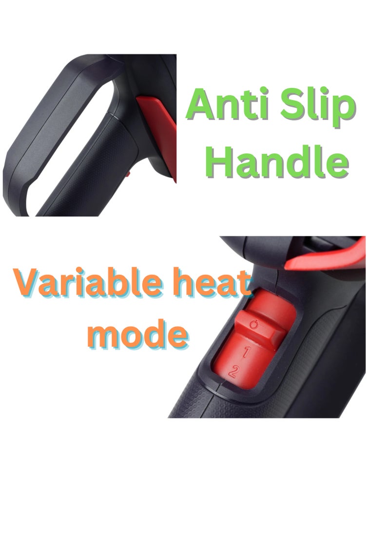 makute Heat Gun, 2000W Dual Temperature (350°C/600°C) with 300L/500L Airflow, Multifunctional Tool for Electrical Connector and Cell Phone Repair- HG121 - Image 5