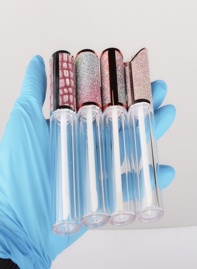 COSIDEA 15pcs Round Empty 5ml 0.17oz lip gloss tubes with wand and Gradient pink leather slope cap Lipgloss tube containers for lip oil packing - Image 4