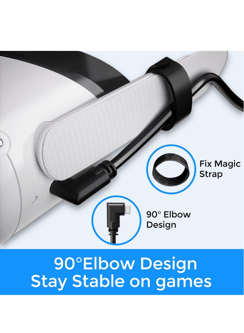 SYOSI Upgraded 16FT/5m Link Cable for Oculus Quest 2/Pro with USB 3.2 2A Fast Charging Type C Port, VR Link Cable with 5Gbps Transfer Rate for Gaming PC and VR Headset Accessories - Image 5