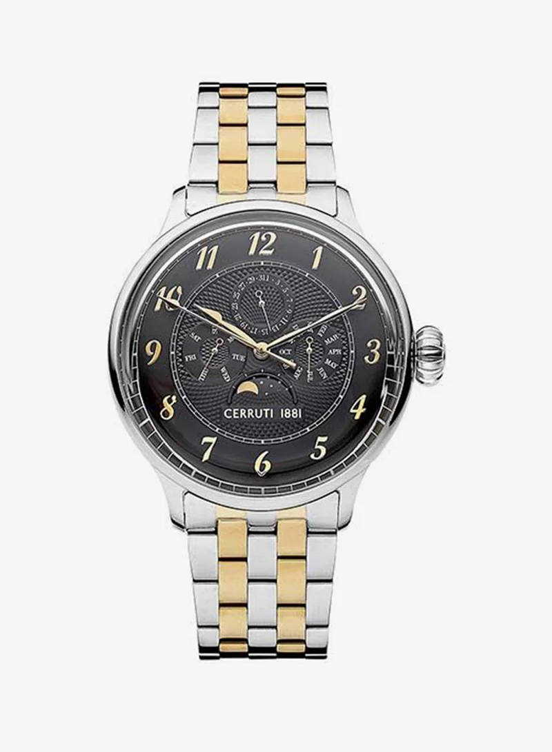 DERVIO Round Analog Wrist Watch CIWGK2205703 - 50 mm - Silver