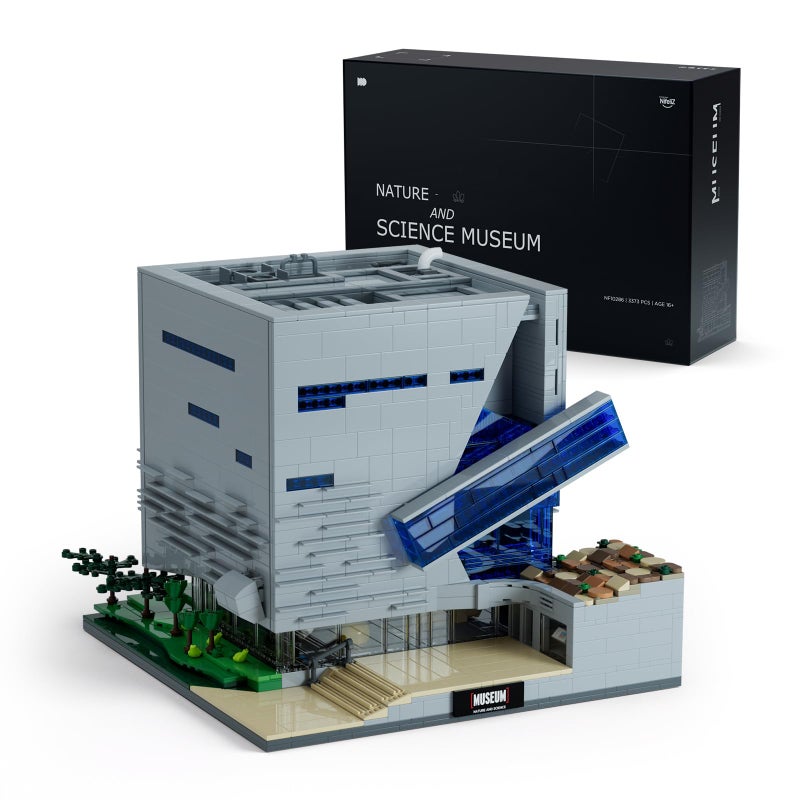 Nifeliz Museum of Nature and Science Building Set Gift Idea for Lovers of Museums Buildable Display Model Addition to The Modular Buildings Collection 3373 PCS NF10286 - Image 3
