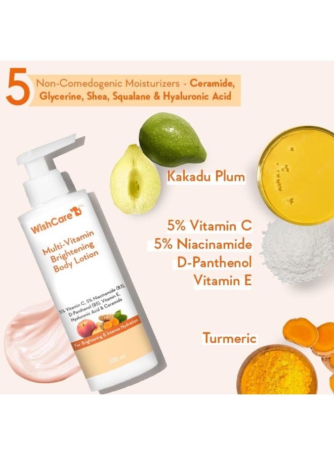 Multi-Vitamin Brightening Body Lotion - 5% Vitamin C, 5% Niacinamide(B3), Panthenol(B5) - Image 2