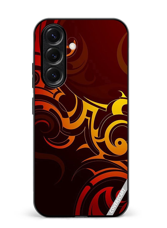 Protective Case Cover For Samsung Galaxy S25 Superman Tattoo Background Design Multicolour