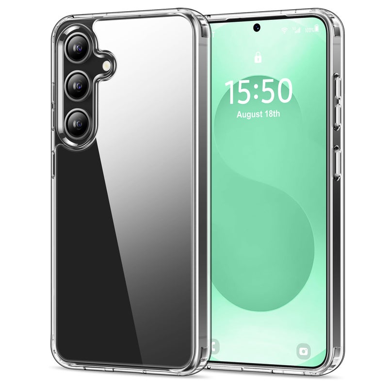 HOOMIL Case for Samsung Galaxy S25 Plus 6.7-Inch, Non-Yellowing, Drop Protection, Anti-Scratch Transparent Hard Back Phone Cover - Crystal Clear - Image 1