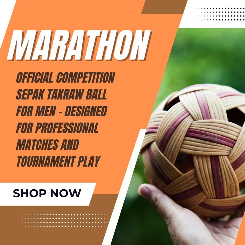 VAYINATO Marathon MT-201 Competition General Sepak Takraw Ball for Men | Lightweight Rattan-Style Plastic Ball | Durable & Safe for Indoor/Outdoor Play | Made in Thailand - Image 4