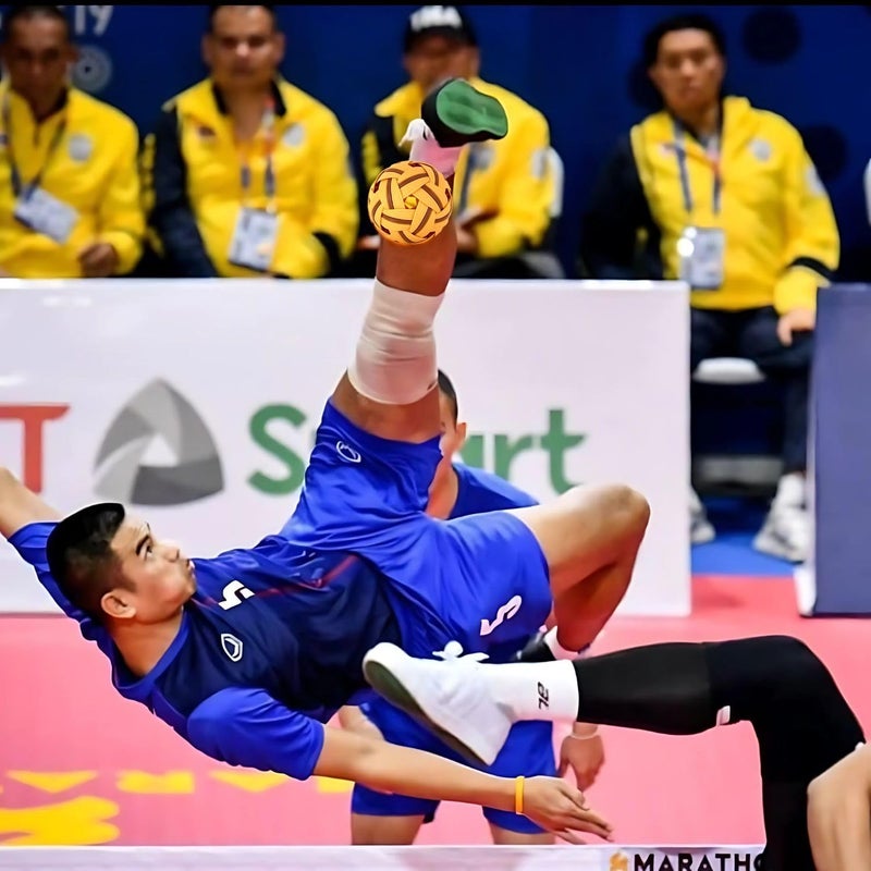 VAYINATO Marathon MT-201 Competition General Sepak Takraw Ball for Men | Lightweight Rattan-Style Plastic Ball | Durable & Safe for Indoor/Outdoor Play | Made in Thailand - Image 5