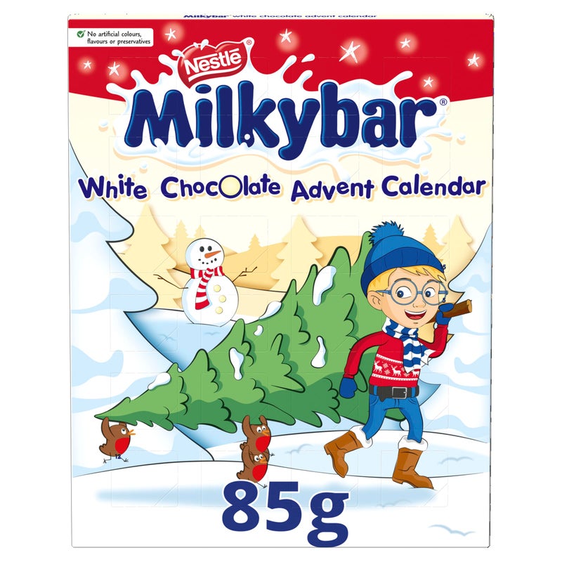 Nestle Milkybar Advent Calendar Imported Original Nestle Milkybar Advent Calendar Imported From The UK England British Milky Chocolate - Image 1
