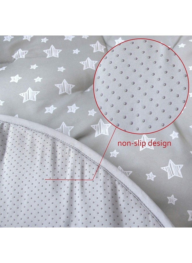 Moonsea Baby Play Mat Pop Up Play Tent Mat Baby Padded Floor Mat Round Anti Slip Kids Tents Indoor Playhouses Mat 40"X40" Round Area Rug Pop Up Play Mat For Toddlers And Kids Playtime  - Image 5