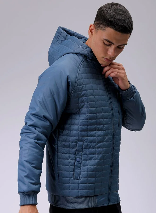 شركة المرآب الهندية Men Slim Fit Solid Puffer Jackets
