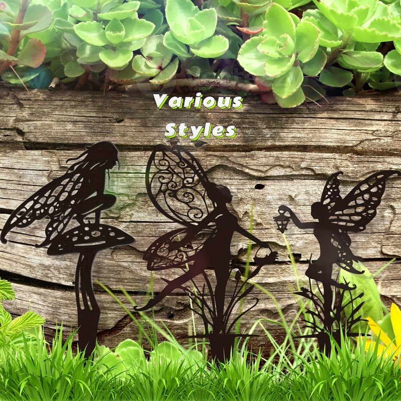 Garkup Decorative Garden Stakes, Fairy Garden Statues for Home and Garden (3) - Image 5