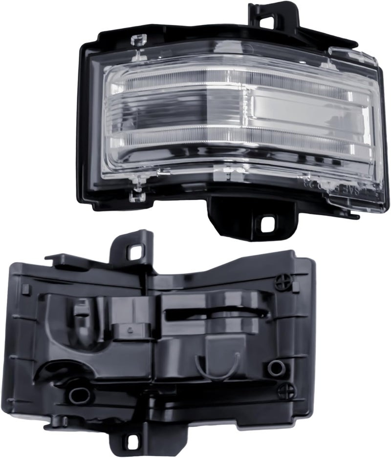 LONGLING بديل لمصباح إشارة الانعطاف في مرآة السحب الجانبية اليمنى واليسرى للباب لسيارات Ford F-150 F 250 F350 F-450 F550 من 2015 إلى 2024 - Image 1