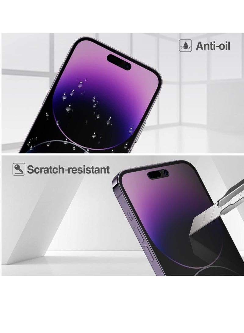 BORTONY iPhone 14 Pro Max Privacy Screen Protector 9H Anti Spy Dark Film Guard Case Friendly Bubble Free Tempered Glass for Apple iPhone 14 Pro Max 6.7 Inch 2022 - Image 5