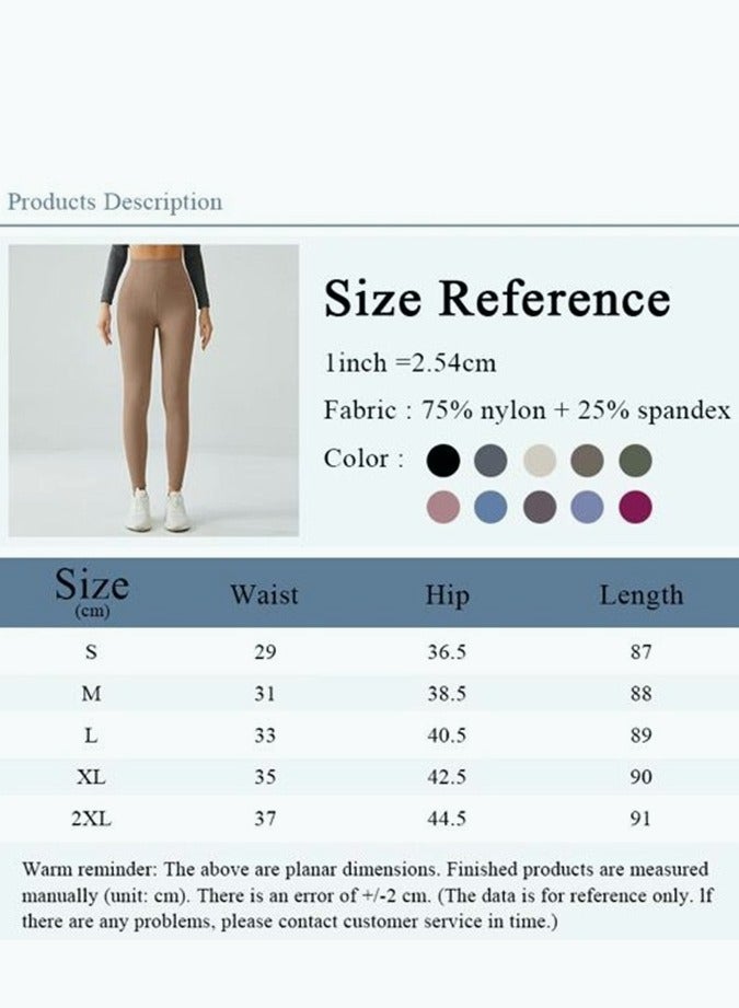 Perfectory High Waist Yoga Leggings, Tummy Control, Push-up, Nylon Spandex- Black  - Image 5