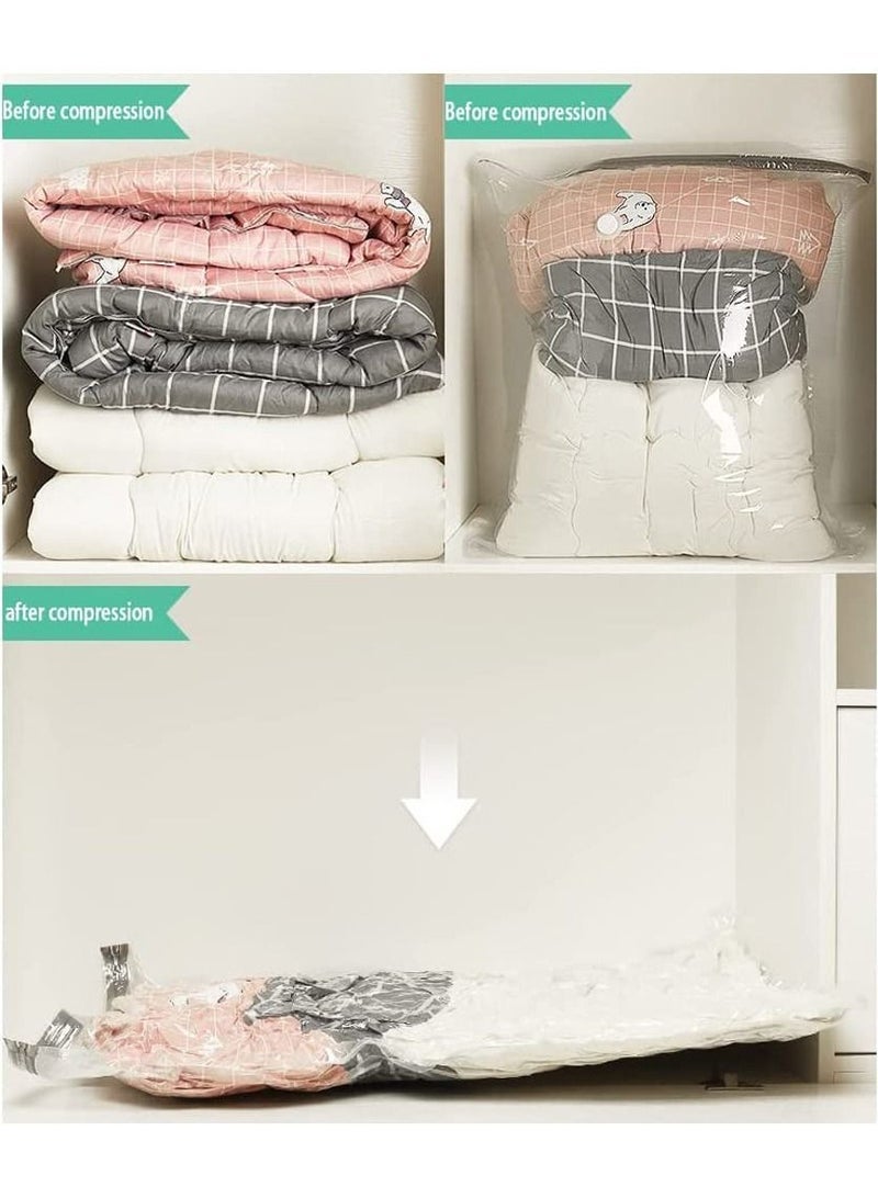 Captaintech 6-Piece Premium Vacuum Storage Bags with Electric Pump – Jumbo/Large/Medium Space Saver for Clothes, Bedding & Travel ﻿ - Image 4