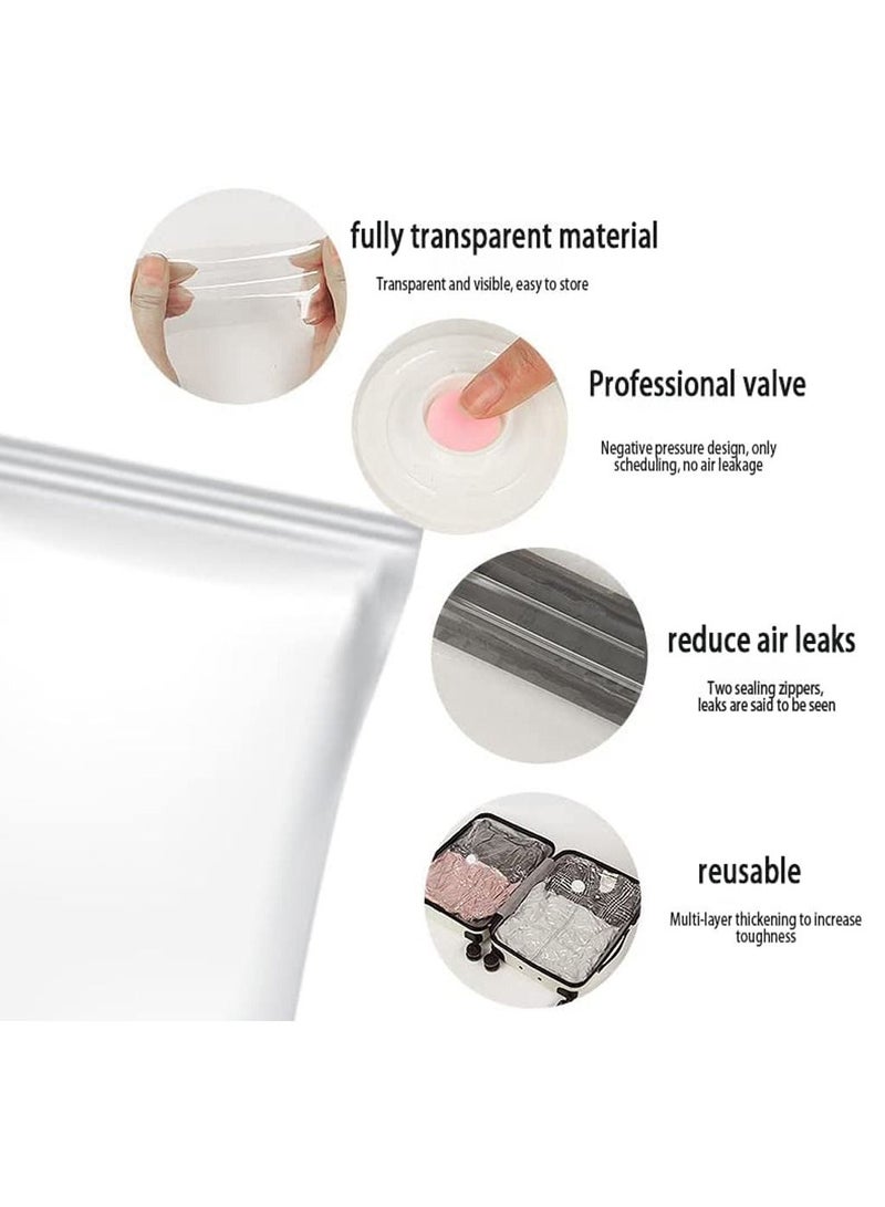 Captaintech 6-Piece Premium Vacuum Storage Bags with Electric Pump – Jumbo/Large/Medium Space Saver for Clothes, Bedding & Travel ﻿ - Image 5