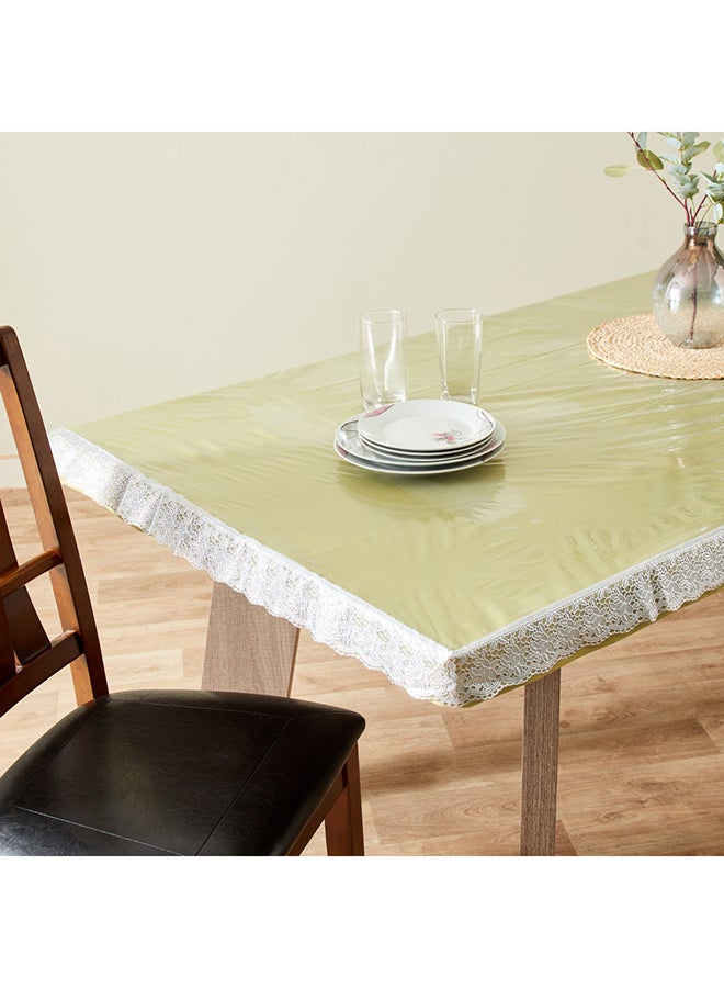Home Box Crystallo Transparent Table Cover with Lace Border 178 x 274 cm  - Image 4