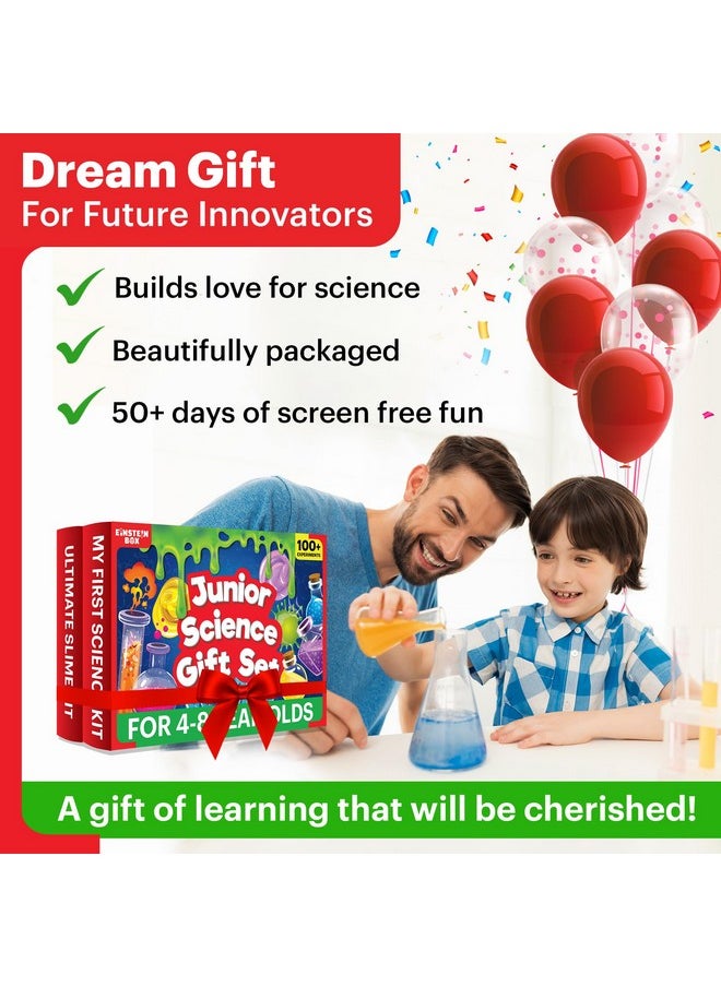 Einstein Box Einstein Box Junior Science Gift Set | 2-in-1 Set of My First Science Kit & Slime Kit for 4-6-8 Year Olds| Birthday Gift for Boys & Girls  - Image 3