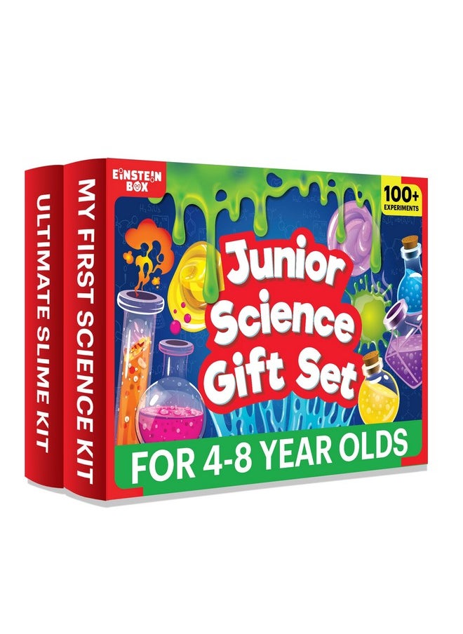 Einstein Box Einstein Box Junior Science Gift Set | 2-in-1 Set of My First Science Kit & Slime Kit for 4-6-8 Year Olds| Birthday Gift for Boys & Girls  - Image 1