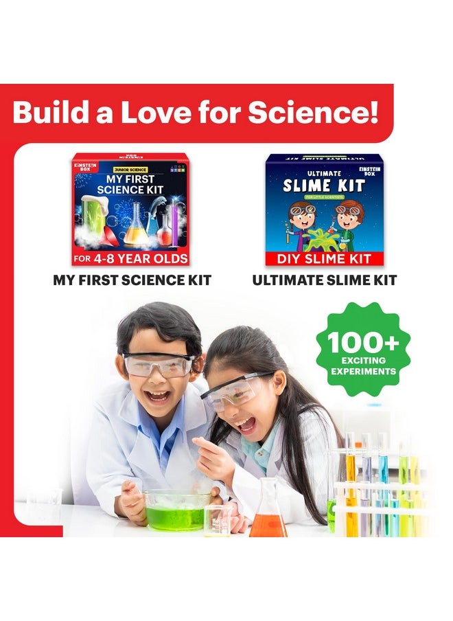 Einstein Box Einstein Box Junior Science Gift Set | 2-in-1 Set of My First Science Kit & Slime Kit for 4-6-8 Year Olds| Birthday Gift for Boys & Girls  - Image 2