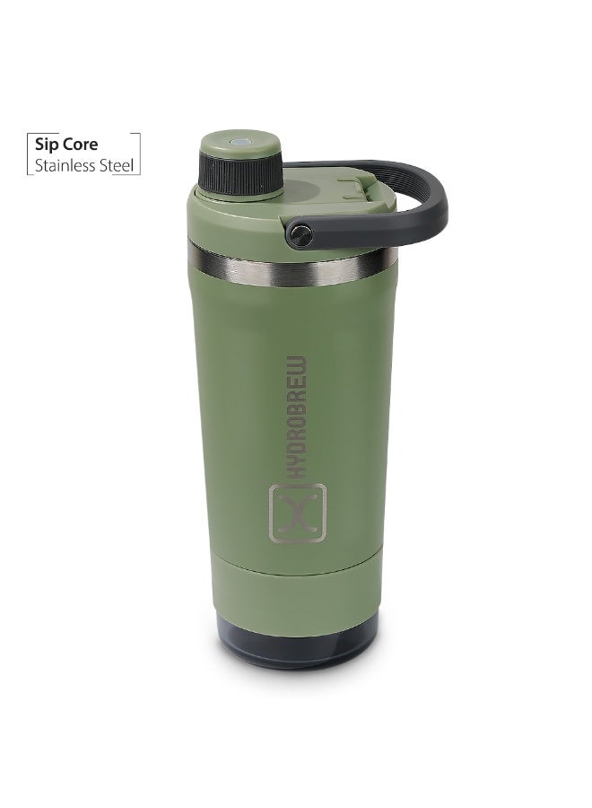Hydrobrew Bento Lunch Box 1.74L w/ Steel Food Jar & Sip Core Stainless Steel Bottle 720ml | Leakproof Meal Box – Adventure Sage - Image 3