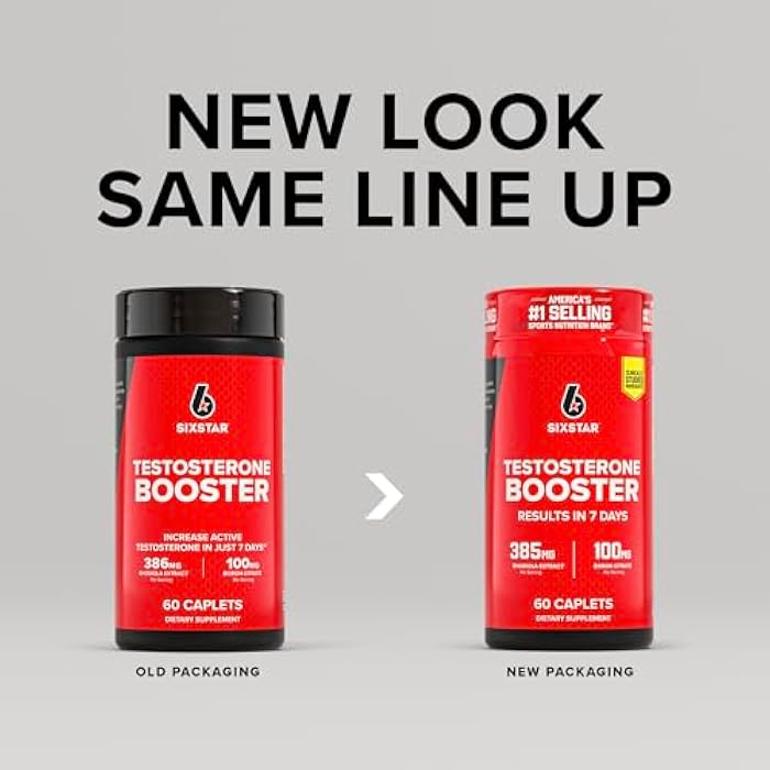 SIX STAR مُعزز التستوستيرون من سكس ستار نيوترشن للرجال مع مستخلص الروديولا وسيتريت البورون - مكملات رياضية للرجال لنمو العضلات، التحمل والطاقة - 60 حبة - Image 2