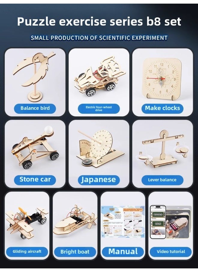 null - Science Small Experiment Suit Science And Technology Production Invention Diy Homemade Materials Primary School Students' Puzzle Science And Education Manual-Specifications:Puzzle Exercise Series B - Image 1