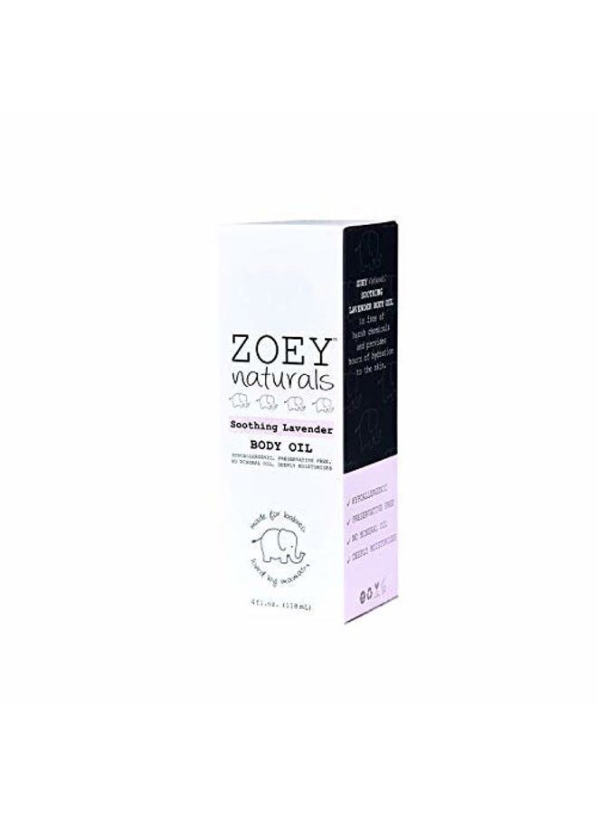 Absolutely Natural - Zoey Naturals - Soothing Lavender Body Oil for Kids and Babies, Calming, Moisturizing, Hydrating, Made in USA - Image 1