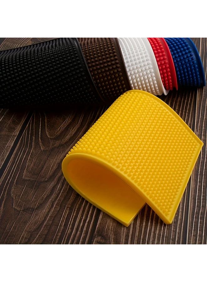 Premium Silicone Non Slip Absorbent Bar Mat Drying Pad Blue Easy Clean - Image 4