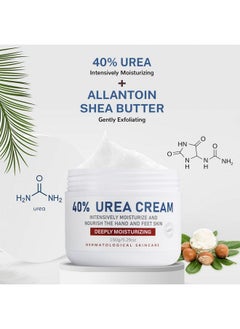 OUKEYA OUKEYA Urea Cream 40 Percent, Urea Foot & Hand Cream for Dry Cracked, 40 per Urea Lotion for Feet Maximum Strength  - Image 2